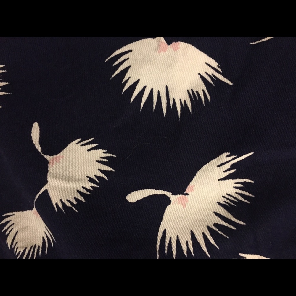 Size 16 Navy Shorts with White, Pink and Grey. 5in